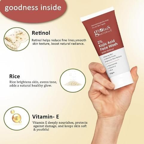 Kojic Acid Facewash and Kojic Acid Soap 125 Gm (Combo of Soap & Face Wash)